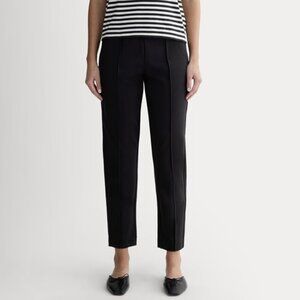 Everlane The Dream High Rise Pintuck Knit Pull On Work Office Pant Black M